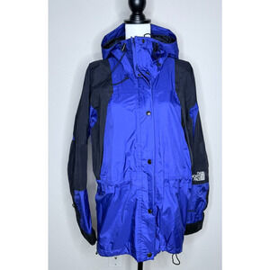 The North Face Mountain Light Jacket Parka GORE-TEX Blue Women's Sz M Black Snow